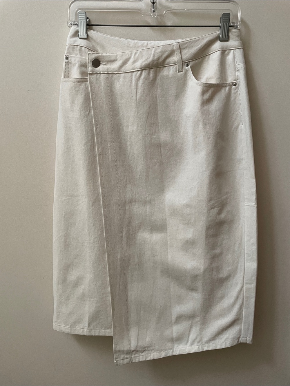 Love, Bonito Criss Cross Waist Denim Midi Skirt